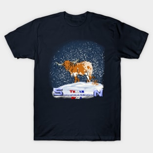 Texas Snowmageddon- Longhorn T-Shirt